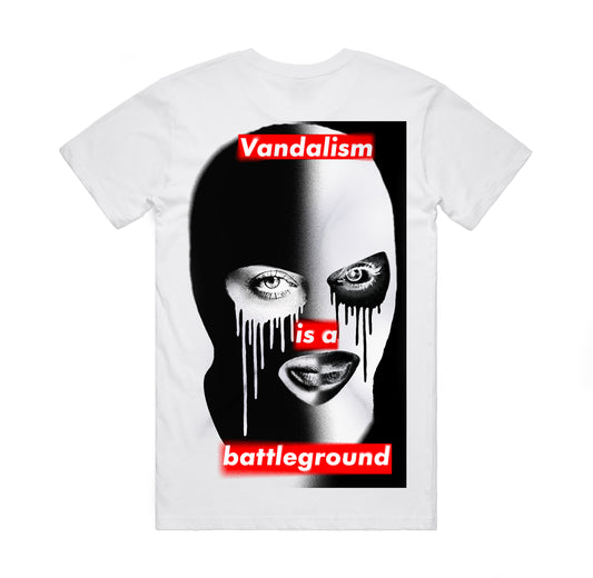 Untitled T-Shirt (Vandalism is a battleground)